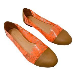 Loeffler Randall Women Orange Beckett Ballet Flats
